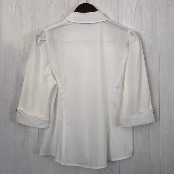 NWOT | Ruffle Front Button Down - Picture 2 of 2